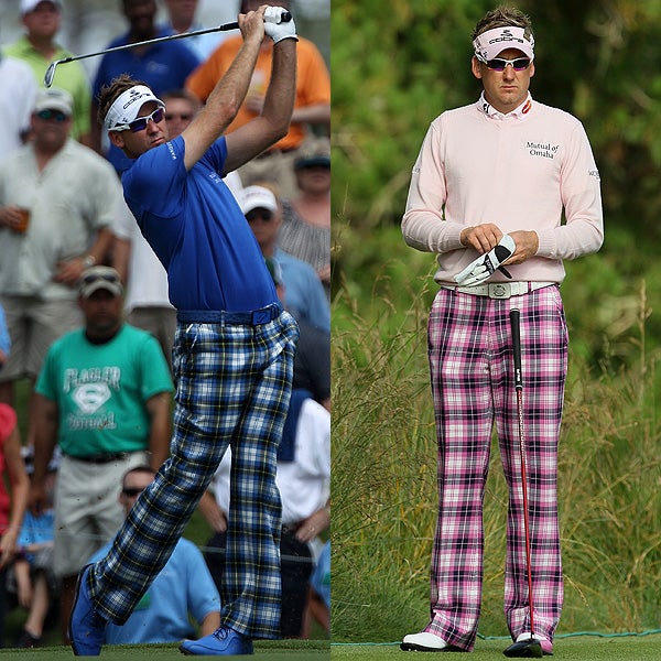 Ian Poulter golf clothing photo gallery, golf style, golf apparel