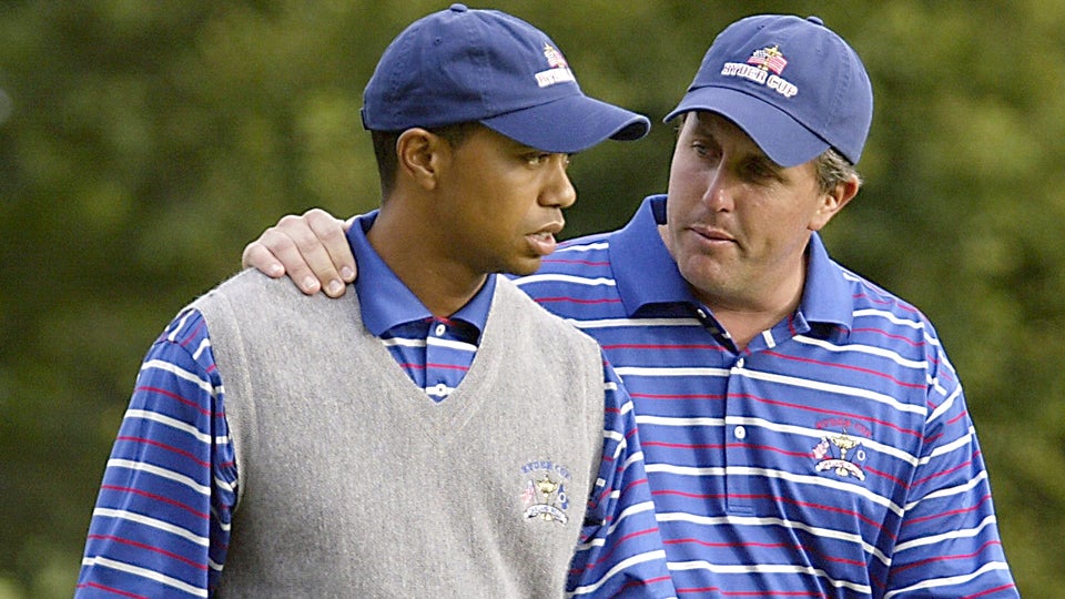 Image result for phil mickelson and tiger woods