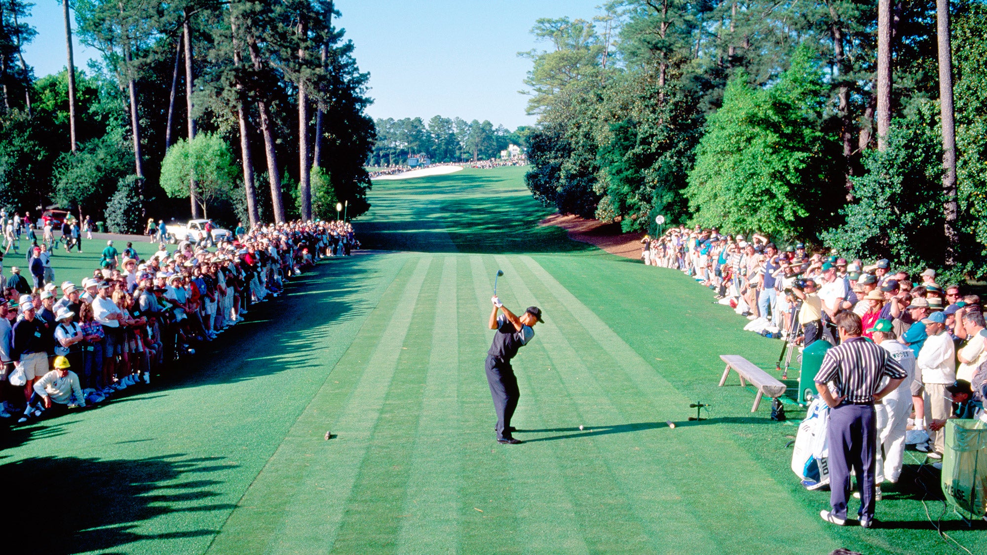Tiger Woods's first Masters win at Augusta in 1997