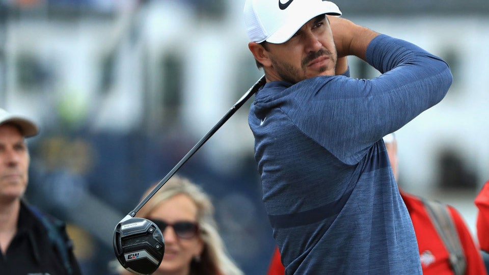 Brooks Koepka was among the 30 players who were selected for driver testing at the British Open at Carnoustie.