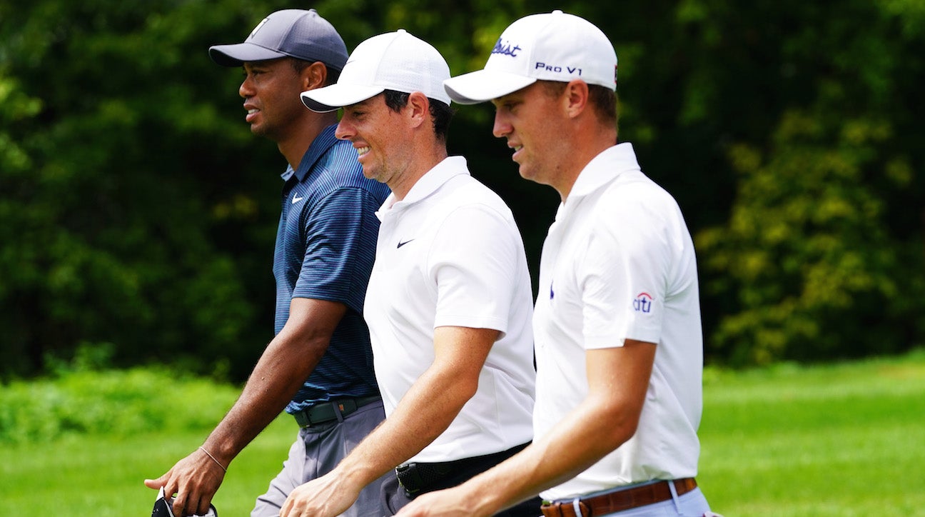 Justin Thomas outduels Tiger Woods, Rory McIlroy to open PGA Championship