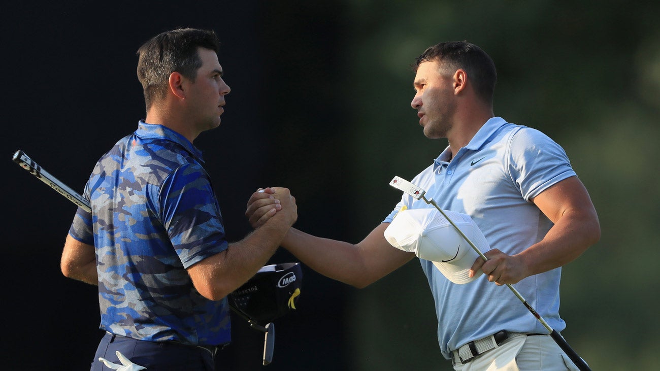Brooks Koepka and Gary Woodland played alongside each other in the third round at the 2018 PGA Championship at Bellerive.