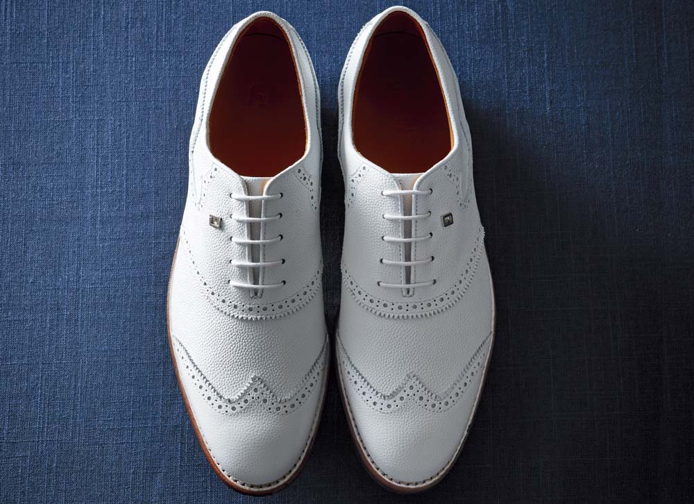 The FootJoy 1857 golf shoes feature beloved, traditional styling.