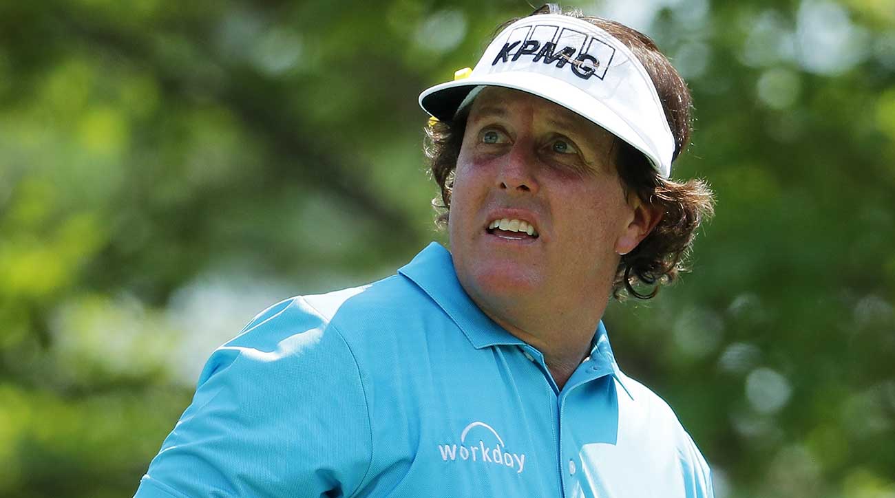 Phil Mickelson missed the cut at the PGA Championship for the second straight season.