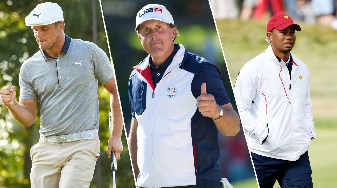 U.S. Ryder Cup captain's picks Tiger Woods, Phil Mickelson, Bryson