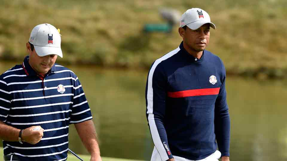 Tiger Woods Patrick Reed Ryder Cup