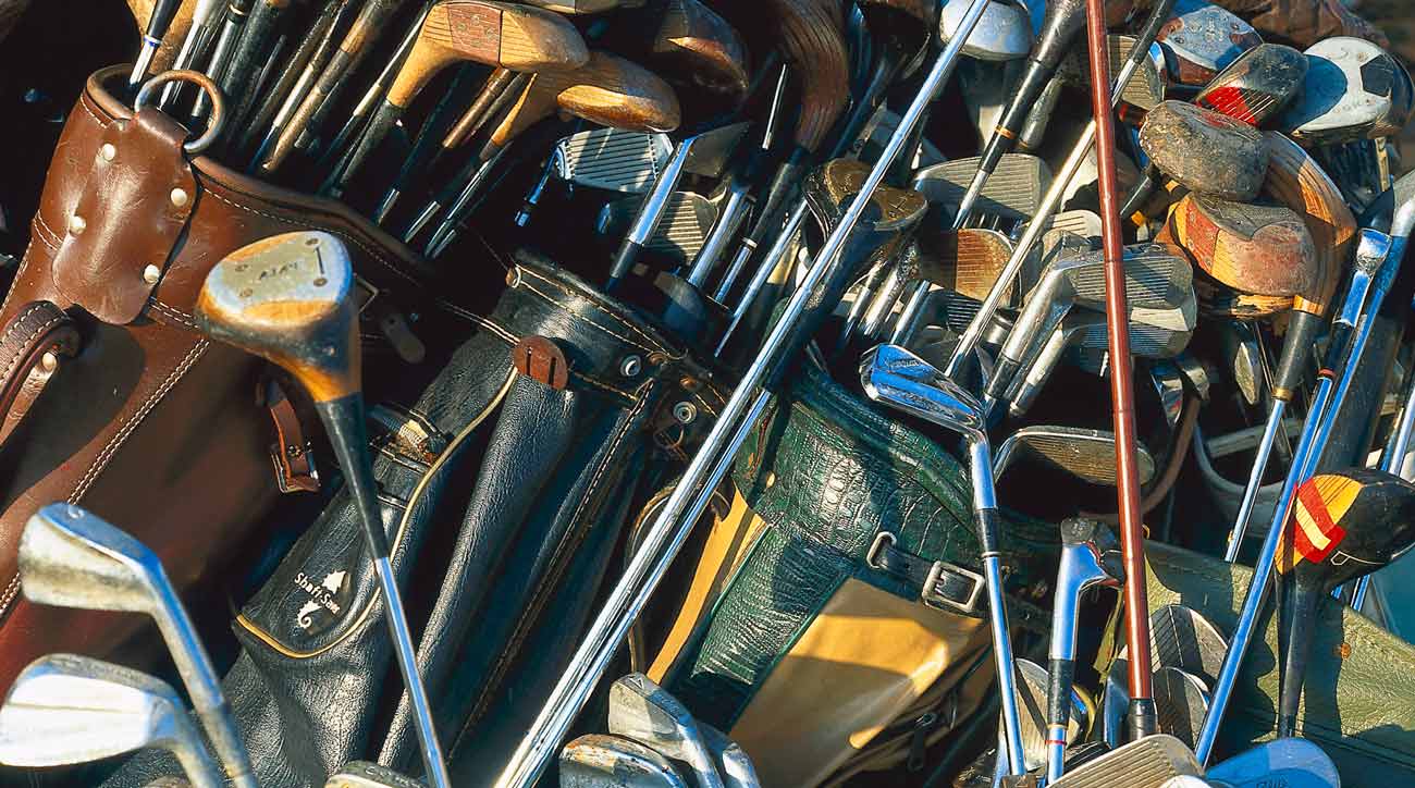 You wouldn't want to buy these used golf clubs, but a more modern set could work for you.