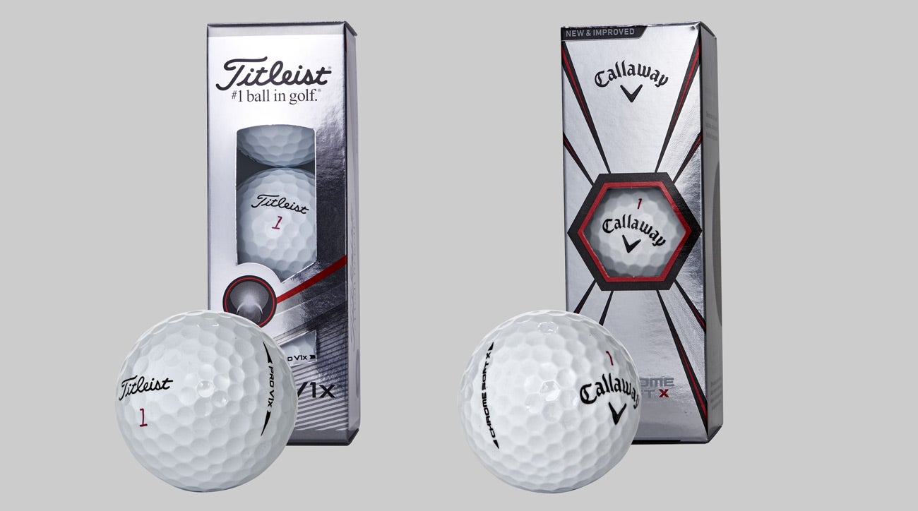 Titleist's Pro V1x and Callaway's Chrome Soft X are two popular "X" golf ball models.