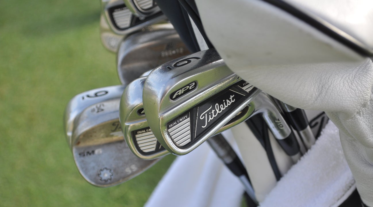 Steve Stricker is probably the only player on Tour still using Titleist's 710 AP2 irons. 