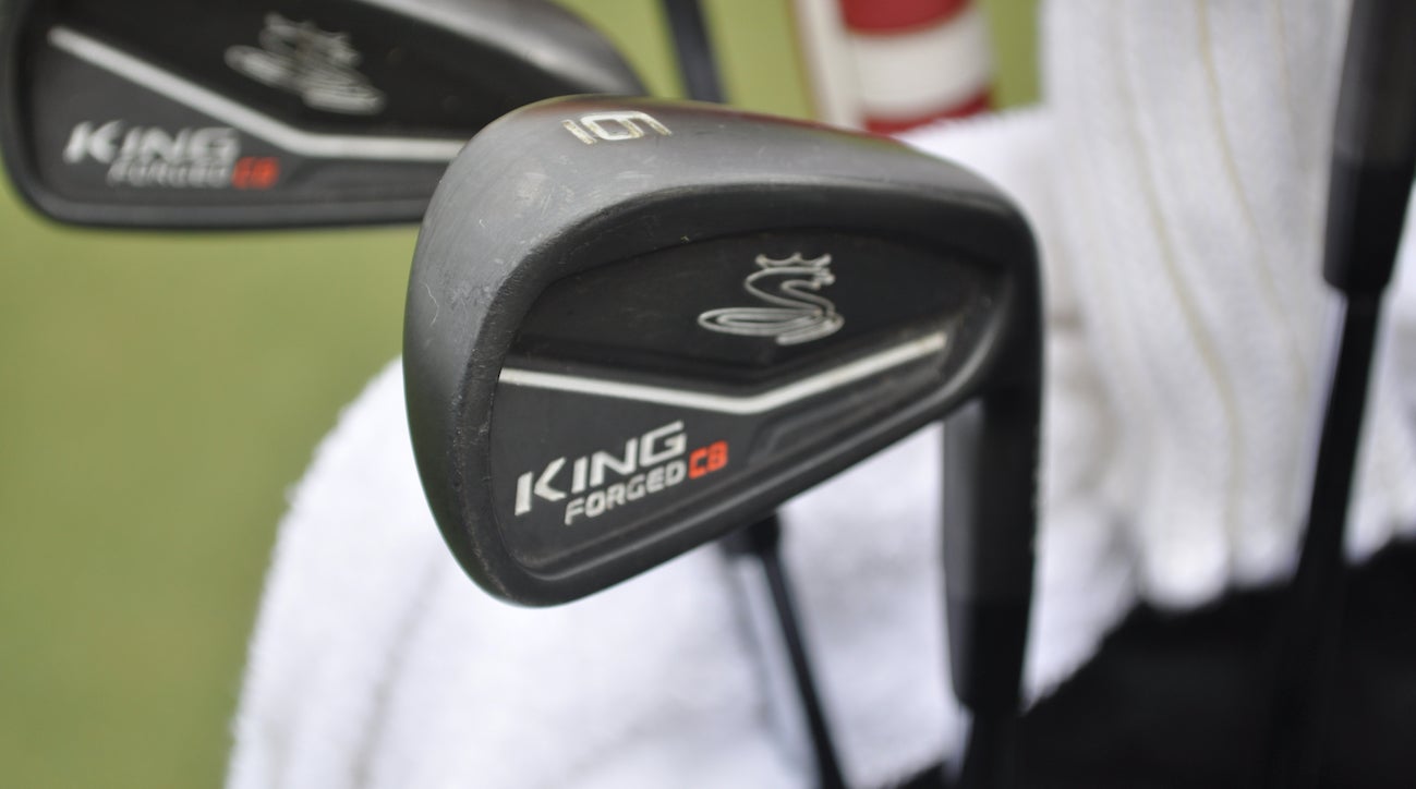 Equipment free agent Hudson Swafford is using Cobra's King Forged CB irons. 