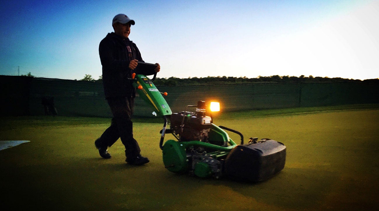 A greens mower utilizes topnotch tech to make the grass stimp lively