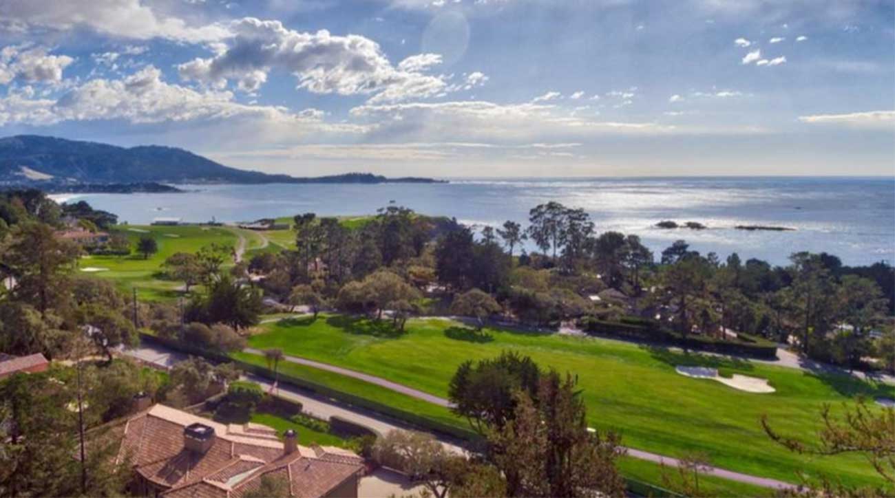 A look at one of the mansions at Pebble Beach Golf Links.