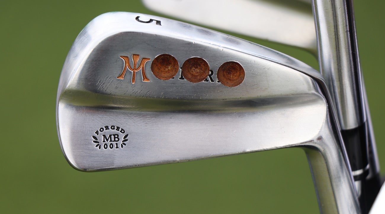 Charl Schwartzel is using Miura irons that he purchased online and drilled himself